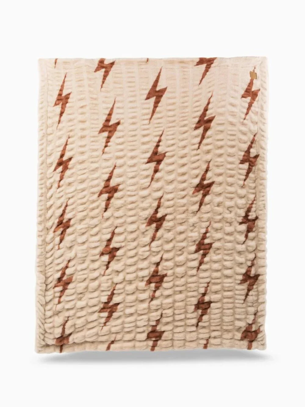 Lola Blankets x Aviator Nation Large Beige/Copper Bolt Blanket 60 x 72